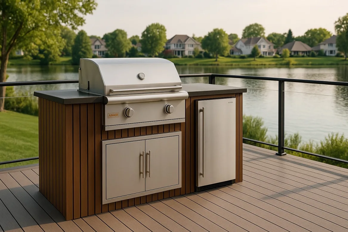 Signature outdoor kitchen island by Oasis Outdoor Living, project photo 2