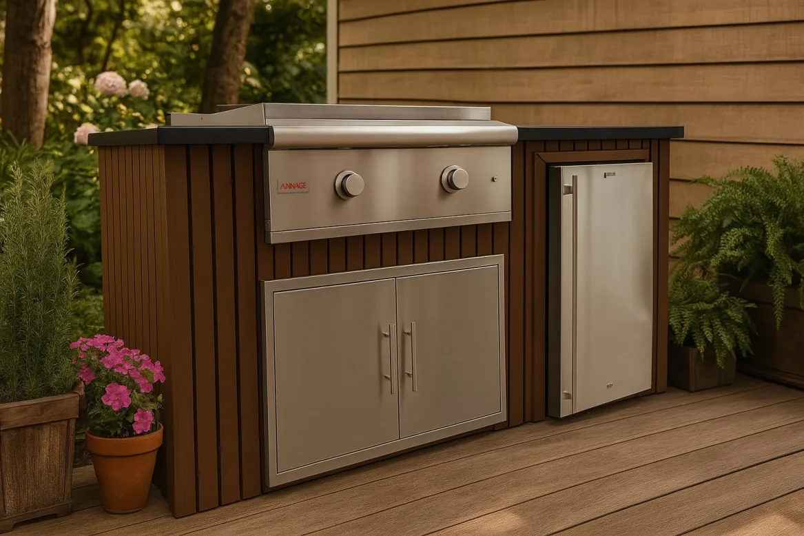 Signature outdoor kitchen island by Oasis Outdoor Living