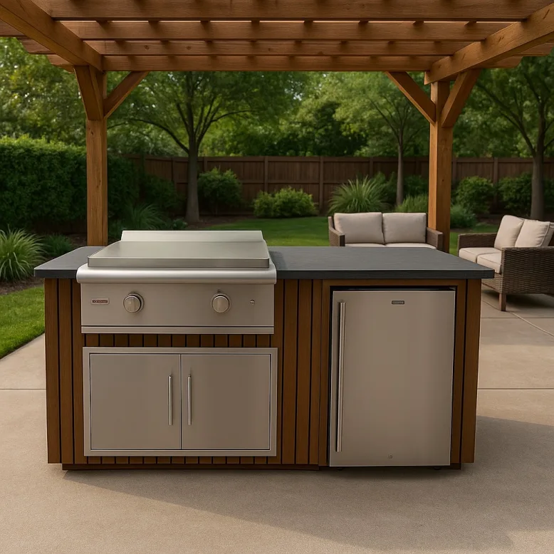 Signature outdoor kitchen island by Oasis Outdoor Living, project photo 4