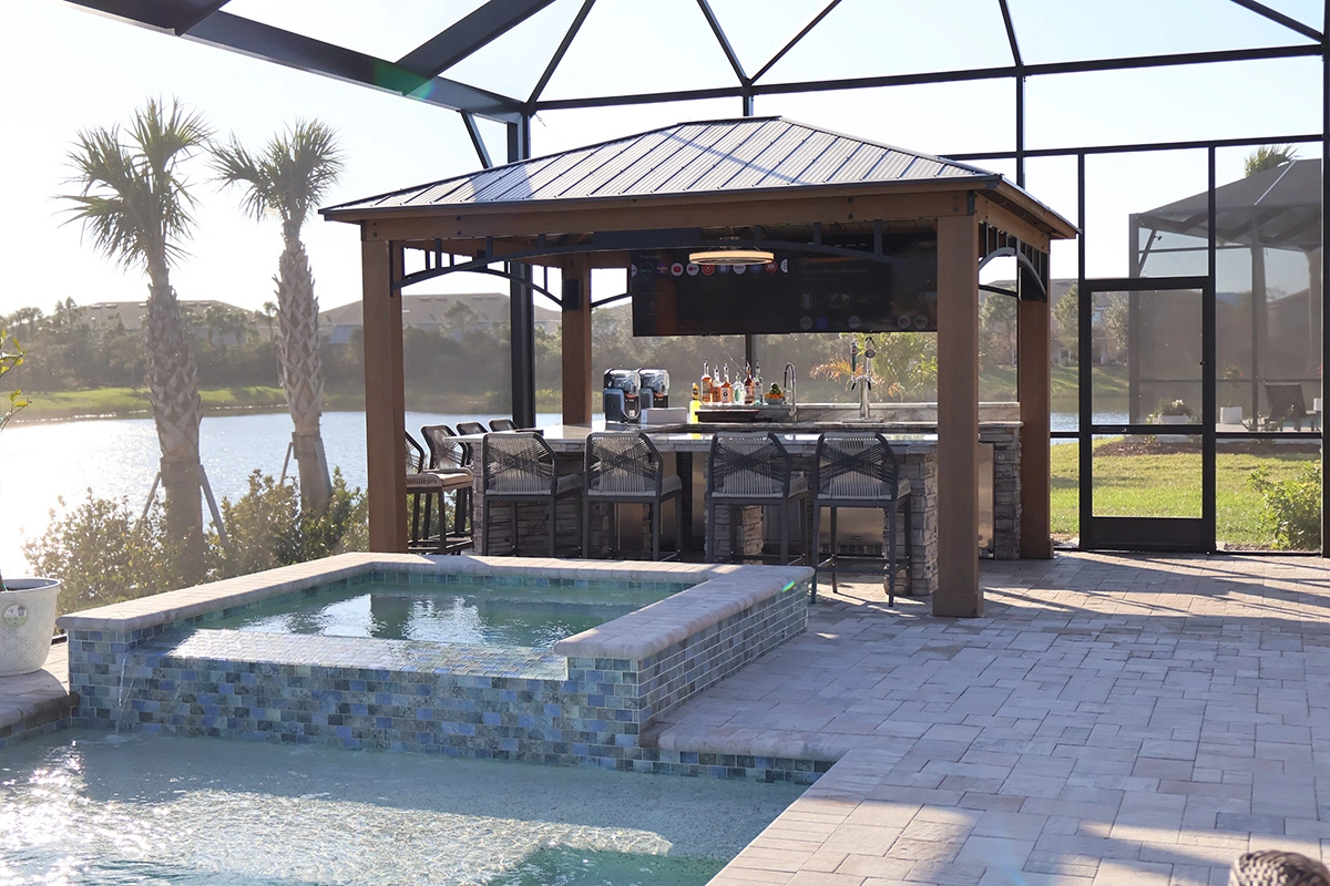 Cabana and pergola structure by Oasis Outdoor Living, project photo 6