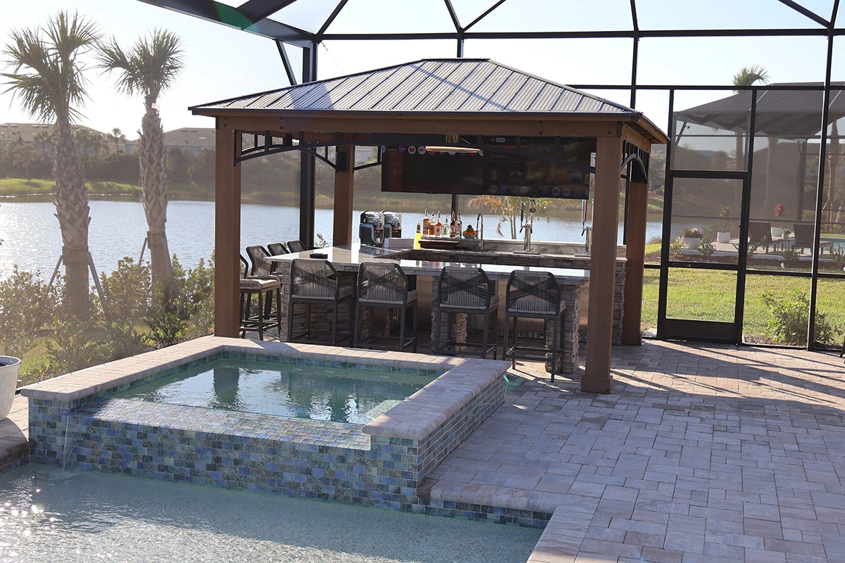 Cabana and pergola structure by Oasis Outdoor Living, project photo 9