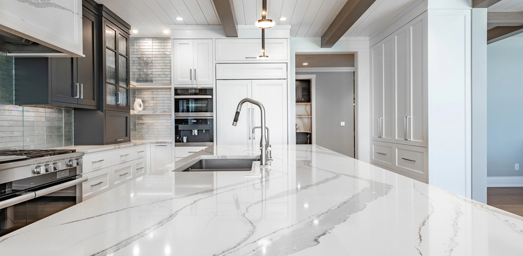 Granite and marble countertop work by Oasis Outdoor Living