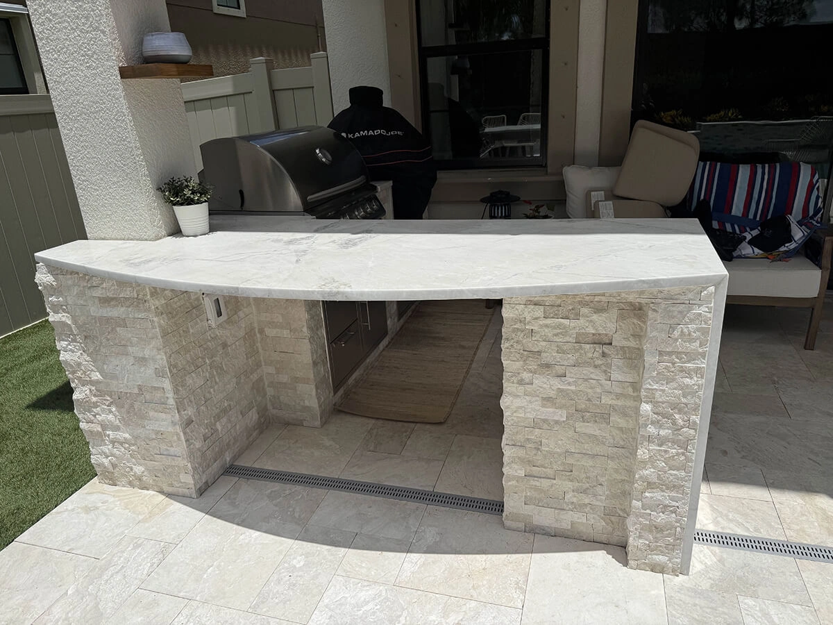 Granite and marble countertop work by Oasis Outdoor Living, project photo 5