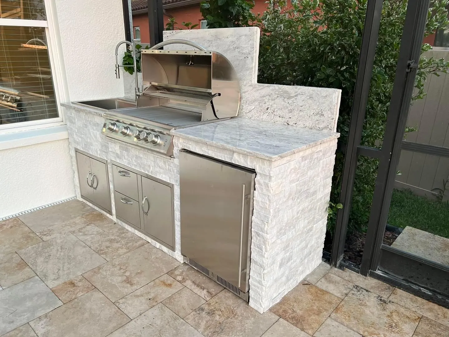 Custom outdoor kitchen build by Oasis Outdoor Living, project photo 13