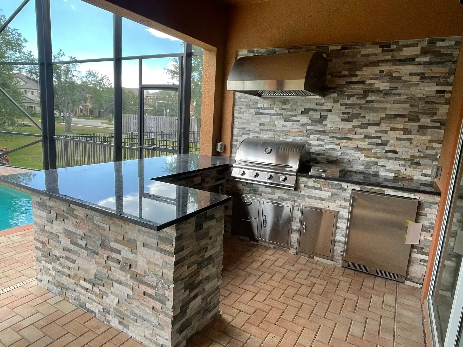 Custom outdoor kitchen build by Oasis Outdoor Living, project photo 16