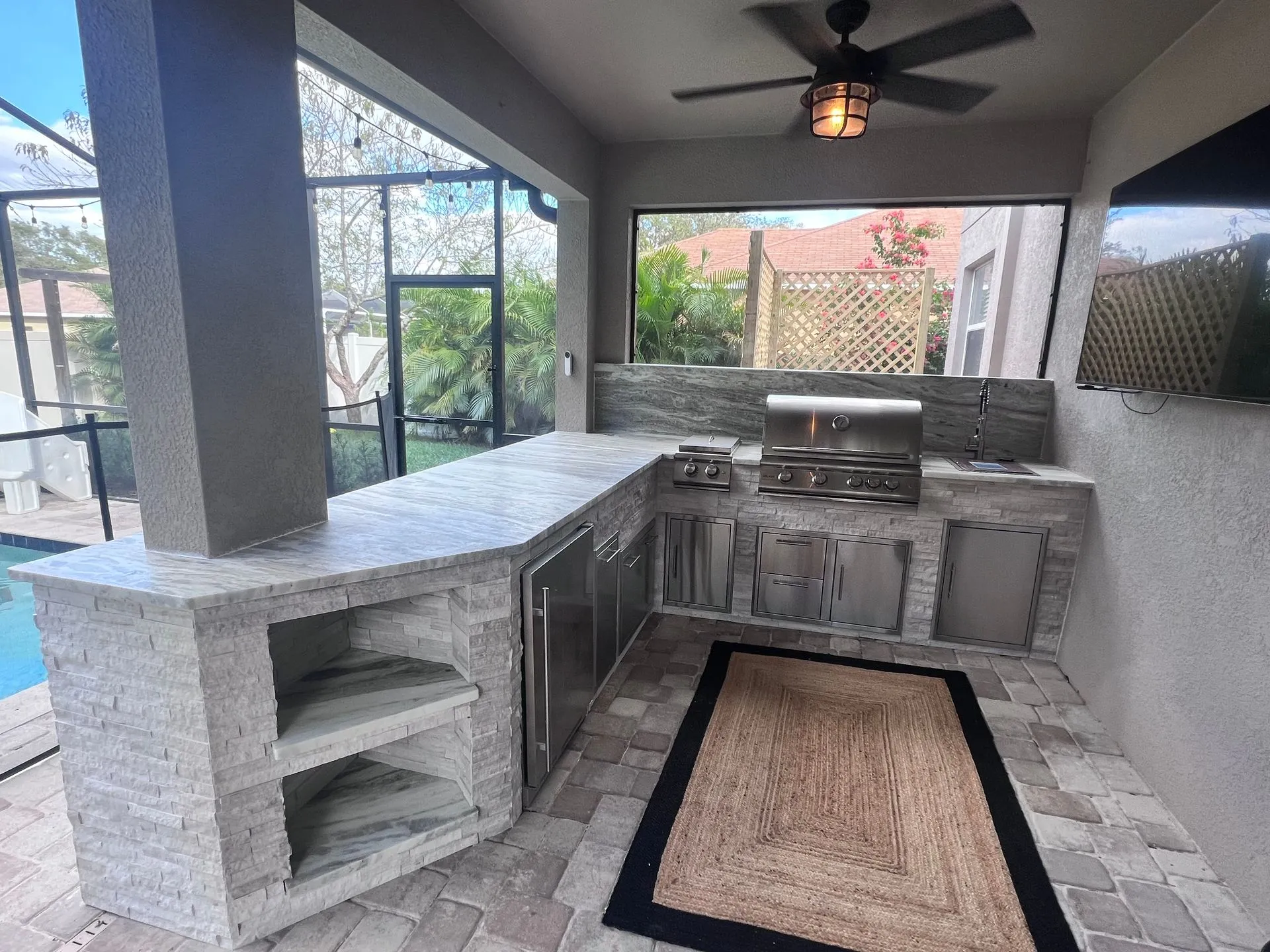 Custom outdoor kitchen build by Oasis Outdoor Living, project photo 3