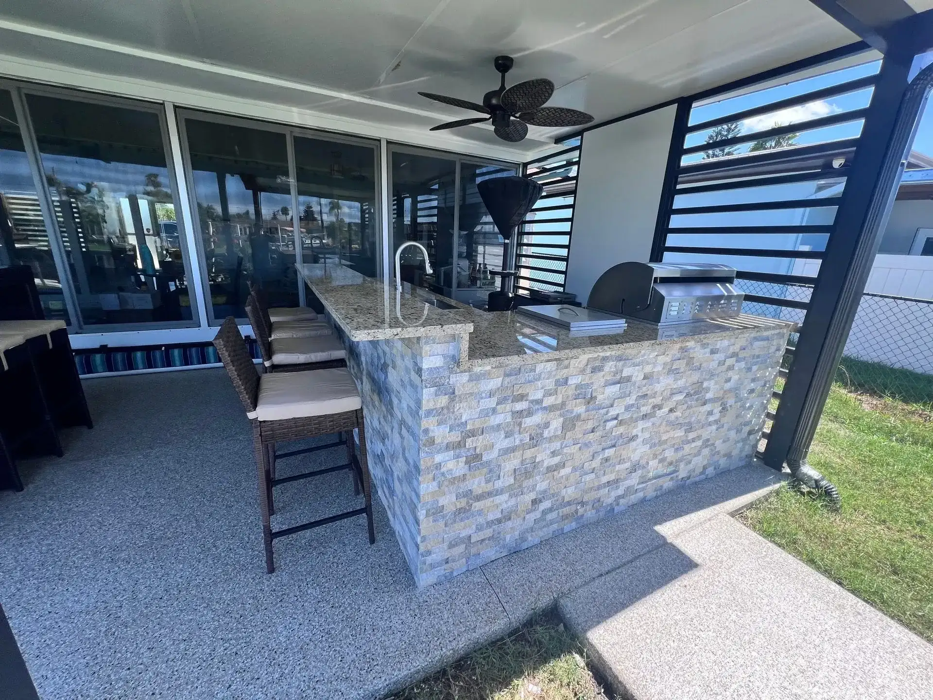 Custom outdoor kitchen build by Oasis Outdoor Living, project photo 11