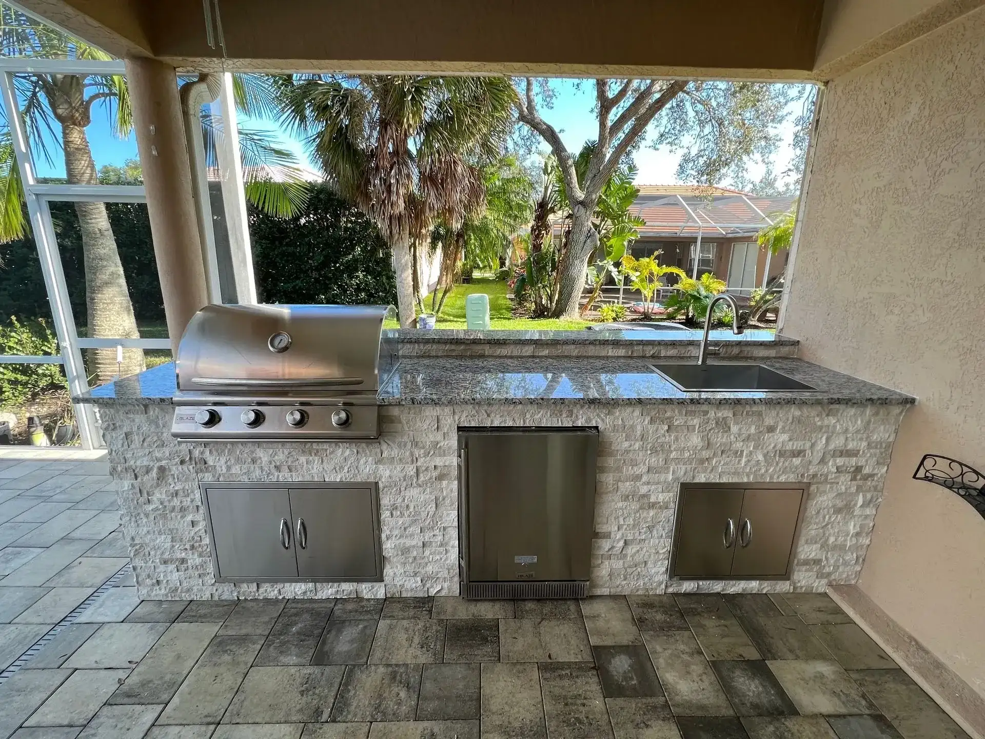 Custom outdoor kitchen build by Oasis Outdoor Living, project photo 11