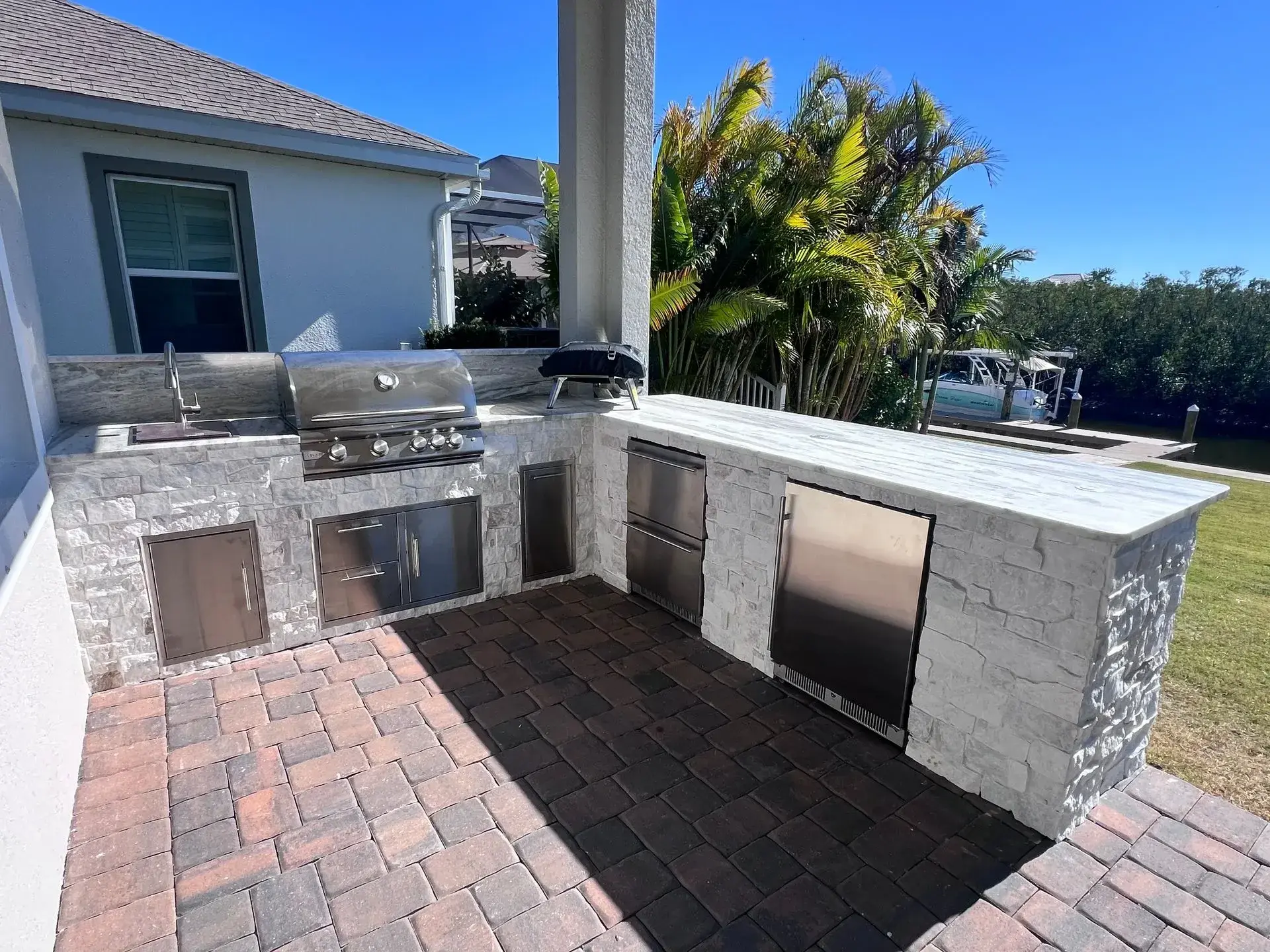 Custom outdoor kitchen build by Oasis Outdoor Living, project photo 10