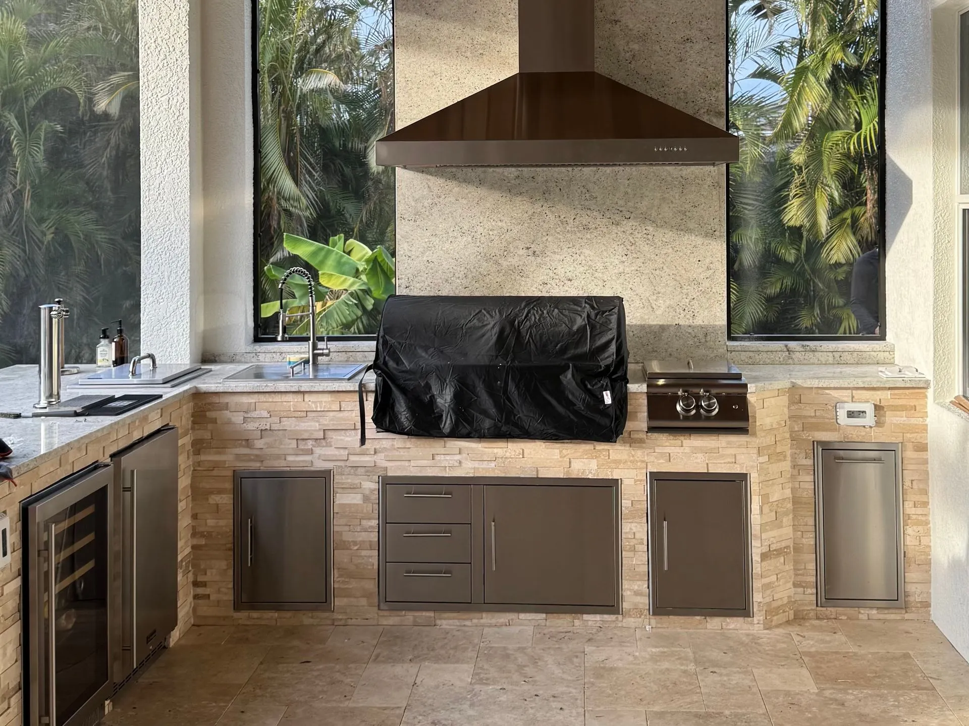 Custom outdoor kitchen build by Oasis Outdoor Living, project photo 9