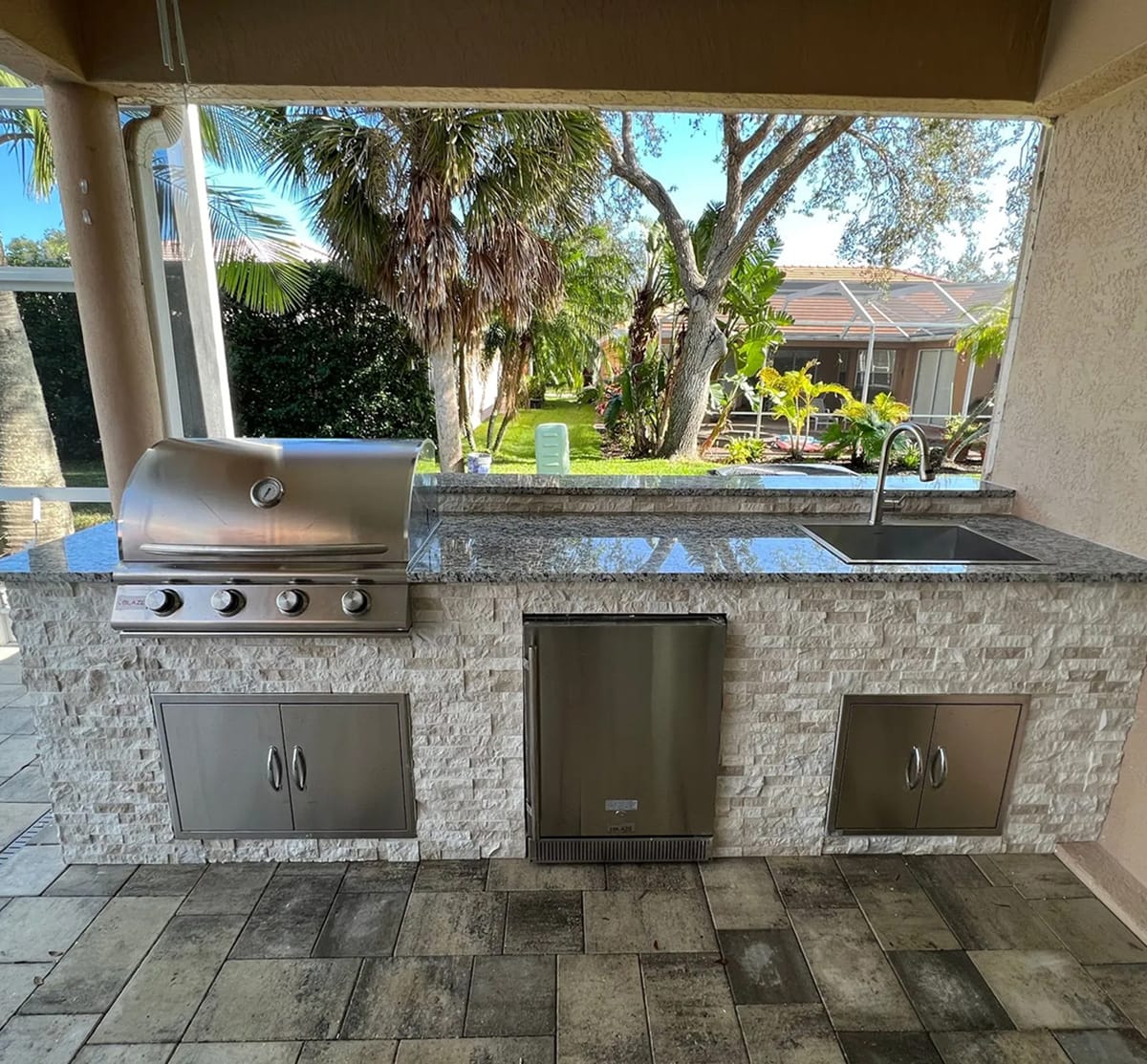 Custom outdoor kitchen build by Oasis Outdoor Living, project photo 3