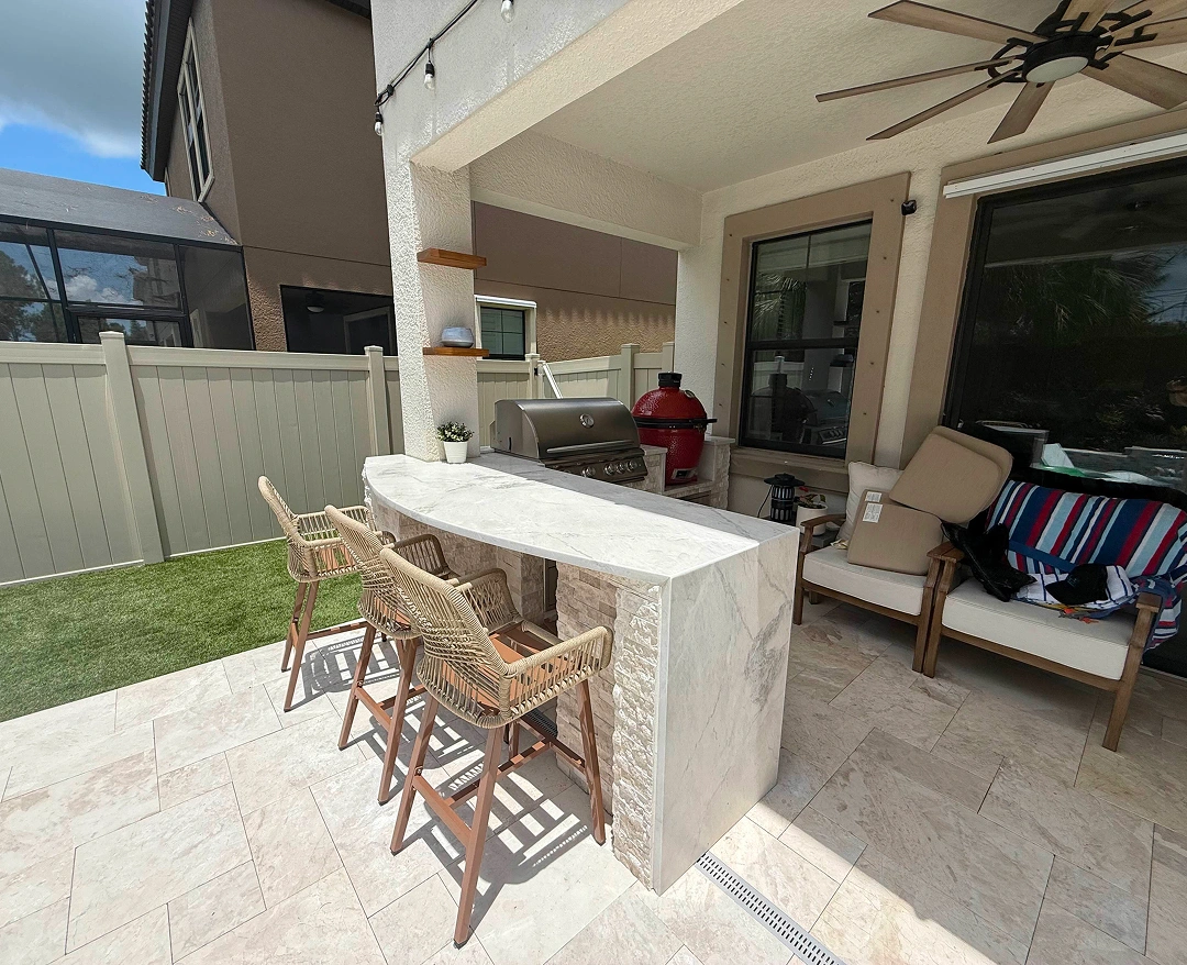 Signature outdoor kitchen island by Oasis Outdoor Living