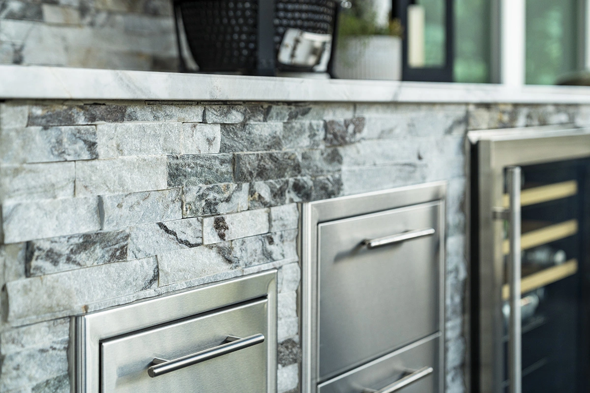 Stone and paver work by Oasis Outdoor Living