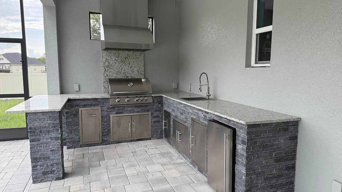 Stone and paver work in Riverview, Florida by Oasis Outdoor Living, project photo 2